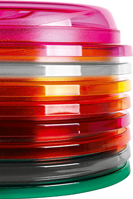 Cloches micro-ondes de couleur pour vaisselle thermique